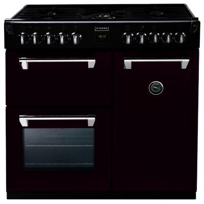 Stoves Richmond 900DFT  90cm Dual Fuel Range Cooker in Wild Berry